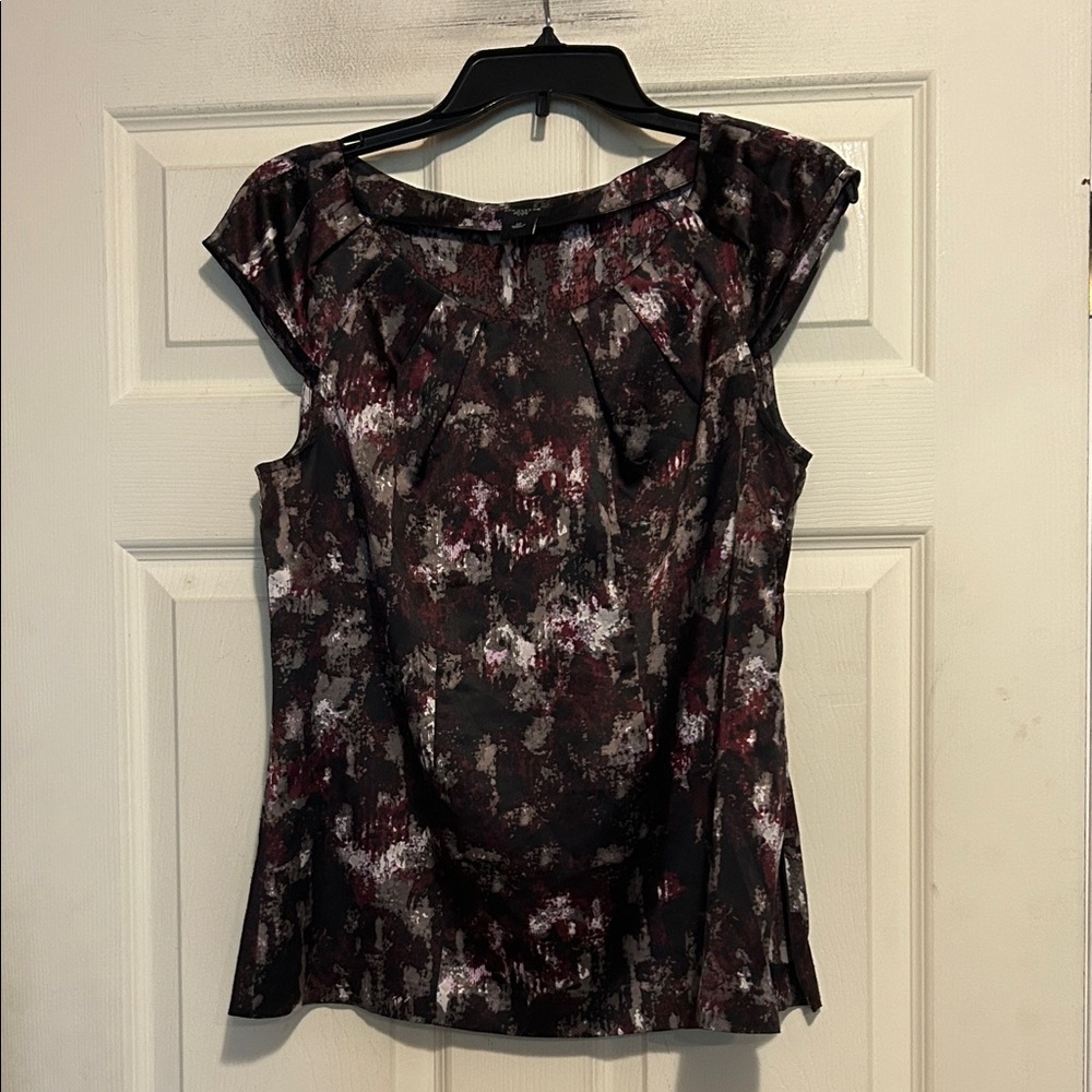 Ann Taylor Top Size Petite 6 Purple